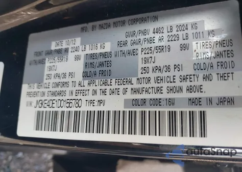 2013 Mazda Cx-5 Grand Touring from USA, damaged, VIN JM3KE4DE1D0156780